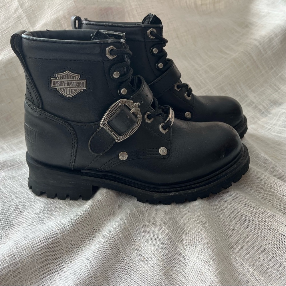 Harley-Davidson Black Leather Boots